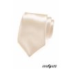 Ivory jemně lesklá jednobarevná luxusní kravata