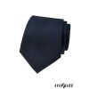 Velmi tmavě modrá kravata s jemnou vroubkovanou strukturou