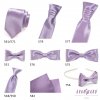 Lila jemně lesklá jednobarevná luxusní kravata