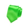 Zářivě zelená luxusní jednobarevná jemně lesklá kravata
