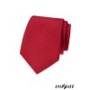Červená kravata s velmi jemným bílým vzorkem