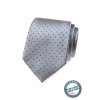 Světle šedá kravata s tmavými tečkami + krabička