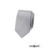 Velmi světle šedá luxusní SLIM kravata _