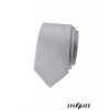 Velmi světle šedá luxusní SLIM kravata _