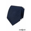 Velmi tmavě modrá luxusní kravata + kapesníček do saka