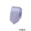 Lila slim vzorovaná kravata
