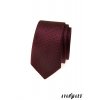 Bordó slim vzorovaná kravata