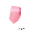 Růžová slim kravata s mřížkovanou strukturou