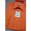 Pánská tmavě oranžová košile KLASIK s dl.ruk. 451-32