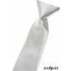 Stříbrná chlapecká lesklá kravata