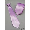 Zářivě fialová chlapecká lesklá kravata