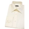 Pánská košile SLIM 167-2 Smetanová (Velikost 40/194)