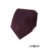 Černá luxusní kravata s červeným vzorkem