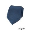 Modrá luxusní kravata s vroubkovanou strukturou