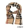 Béžová pánská šála s proužky ve stylu Burberry