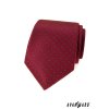 Červená luxusní kravata s drobným vzorkem