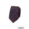 Bordó žíhaná slim luxusní kravata