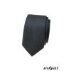 Černá slim kravata s vroubkovanou strukturou