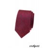 Bordó vzorovaná luxusní slim kravata