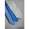 Světle modrá matná luxusní slim kravata