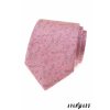 Růžová luxusní pánská kravata se světle šedým vzorkem