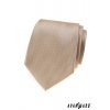 Béžová luxusní kravata s drobným vzorkem