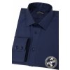 Velmi tmavě modrá pánská slim fit košile, dl.rukáv, 109-5508