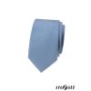 Světle modrá luxusní pánská slim kravata s vroubkovanou strukturou