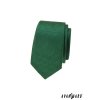 Zelená pánská slim kravata s vroubkovanou strukturou