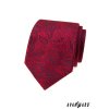 Červená vzorovaná luxusní pánská kravata