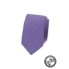 Fialová matná luxusní pánská slim kravata