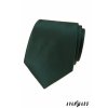 Tmavě zelená luxusní pánská kravata bez vzoru