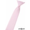 Světle růžová matná dětská kravata na gumičku