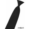 Černá matná dětská kravata na gumičku (44 cm)