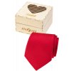 Červená pánská kravata v dřevěné dárkové krabičce – Svědek
