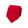 Červená luxusní pánská kravata v dřevěné dárkové krabičce  – Svědek