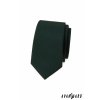 Tmavě zelená matná luxusní pánská slim kravata