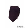 Vínová luxusní pánská slim kravata s jemným károvaným vzorkem