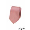 Pudrová luxusní pánská slim kravata se vzorkovanou strukturou