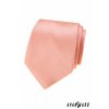 Lososová luxusní pánská kravata s vroubkovanou strukturou
