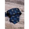 Tmavě modrá luxusní pánská kravata se vzorem – Kolo