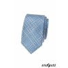 Velmi světle modrá luxusní pánská slim kravata