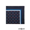 Tmavě modrý šátek s barevným vzorem – Kolo