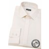 Smetanová bavlněná klasická pánská košile s krytou légou 532-225