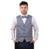 Set vesta a motýlek 662-66229 Šedá (Velikost 52)