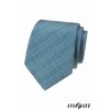 Tyrkysová luxusní pánská kravata s proužkovaným vzorkem