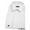 Pánská bílá košile - FRAKOVKA SLIM FIT, na manžetové knoflíčky 155-1