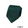 Tmavě zelená luxusní pánská kravata se vzorkem