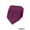 Fuchsiová luxusní pánská kravata s jemným vzorkem