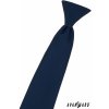 Velmi tmavě modrá matná dětská kravata na gumičku